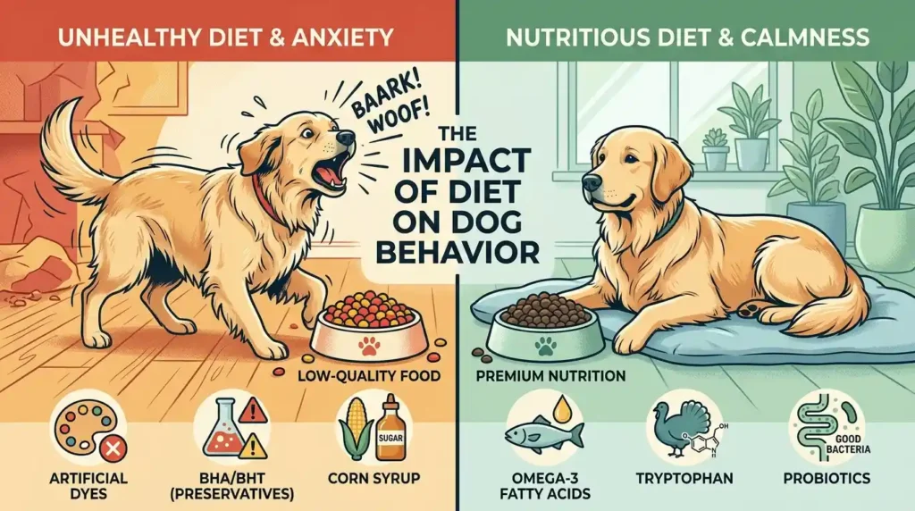 Comparison of poor diet vs. nutritious diet and their effects on dog barking behavior