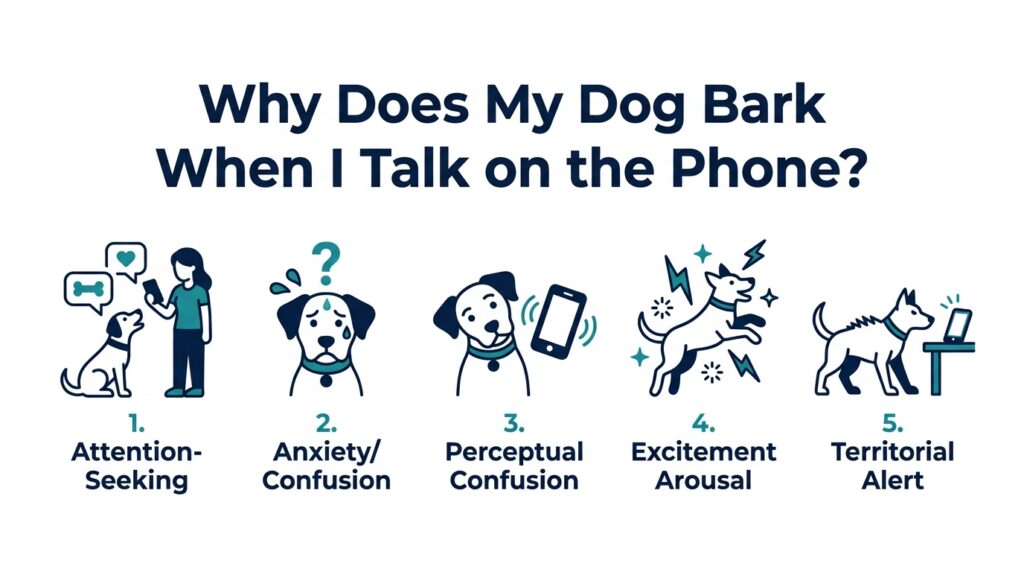 Top Reasons Why Your Dog Barks During Phone Calls
