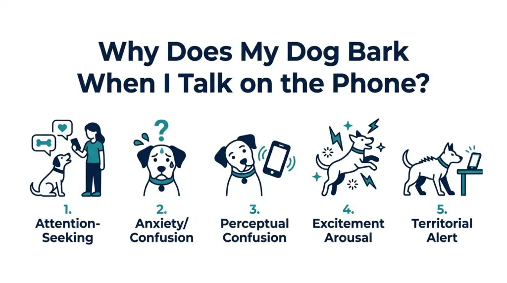 Top Reasons Why Your Dog Barks During Phone Calls