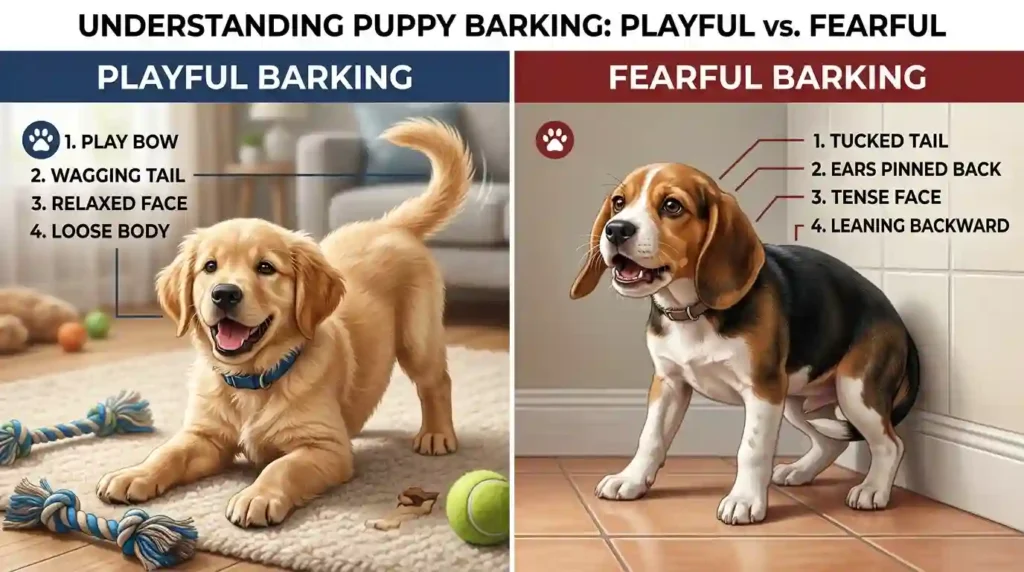 Common Reasons Puppies Bark at Senior or Adult Dogs