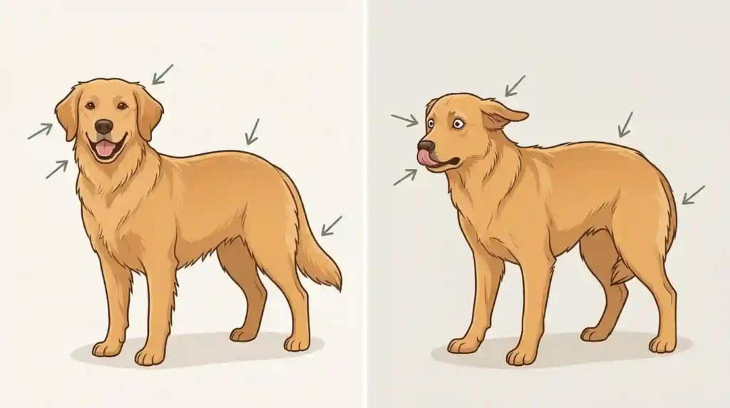 Dog’s Body Language Before Intervening