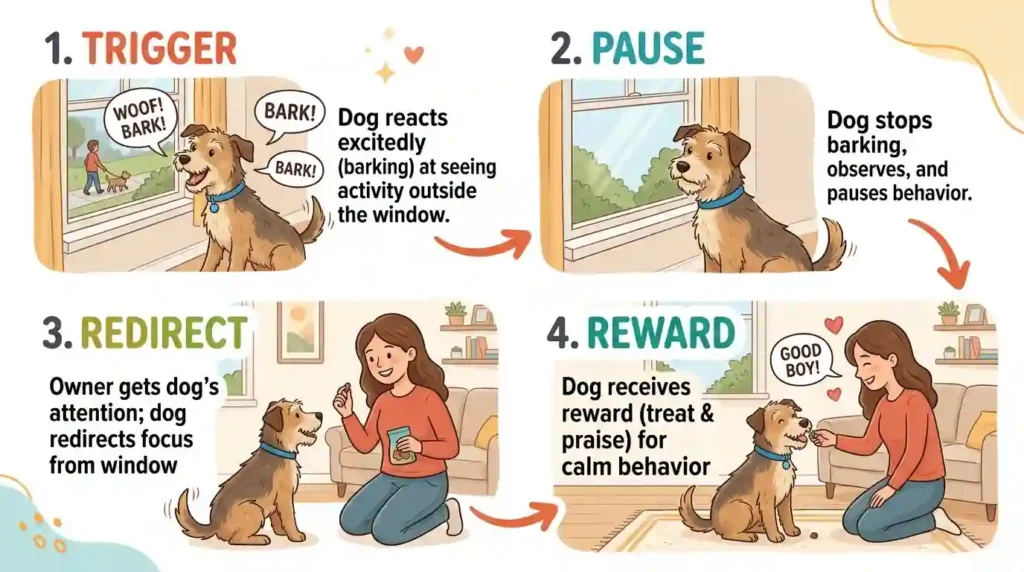 step-by-step training illustration