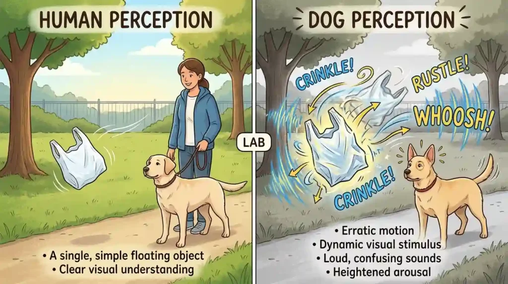 Human vs dog perception