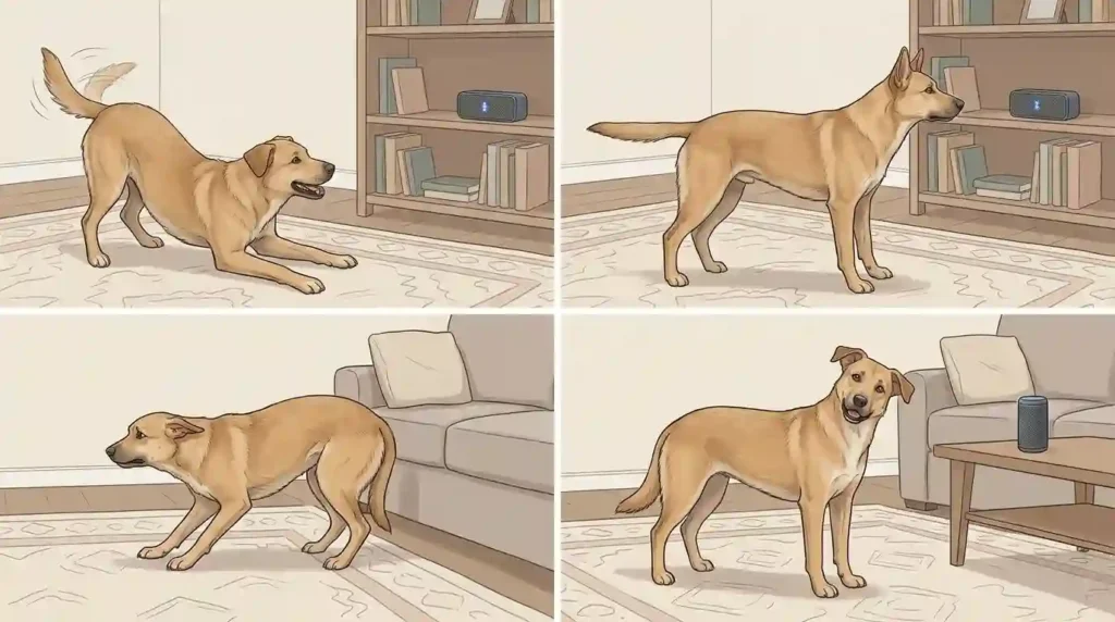 emotional responses of a domestic dog