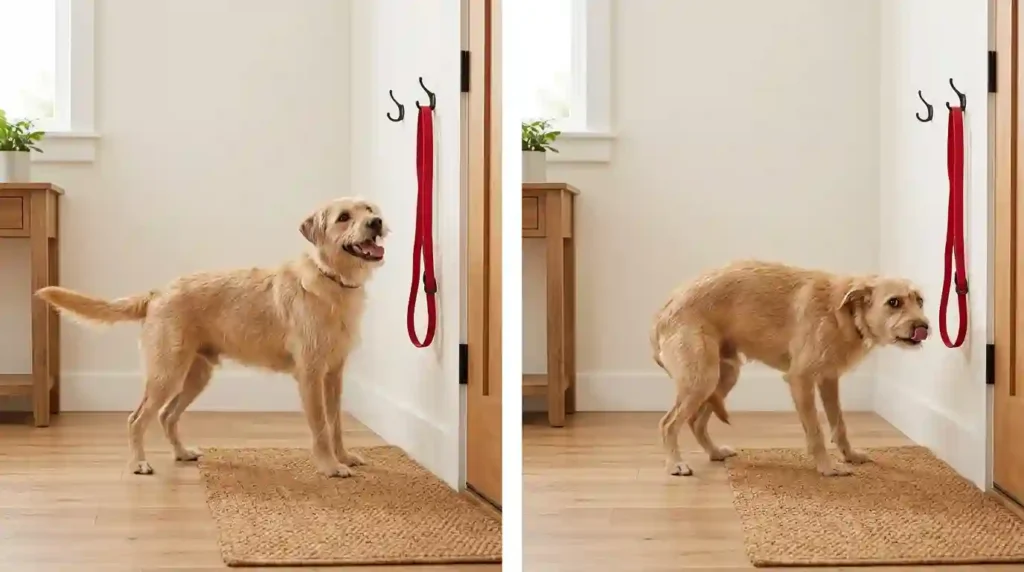 Dog body language comparison