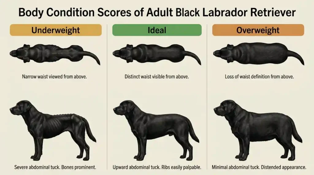 how much to feed black lab