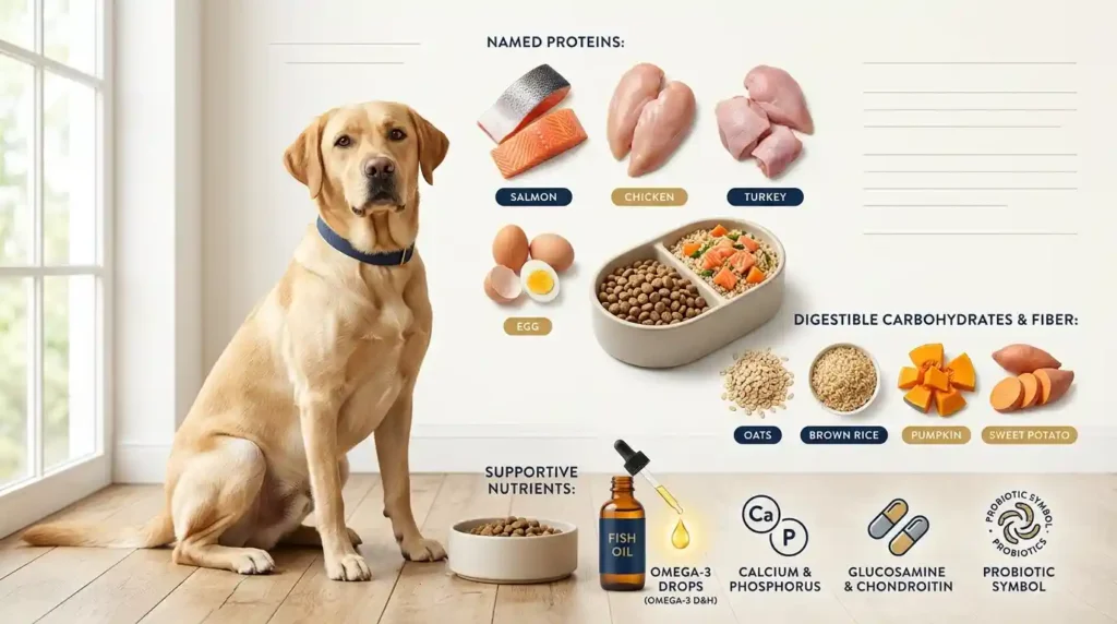 what does a labrador dog eat