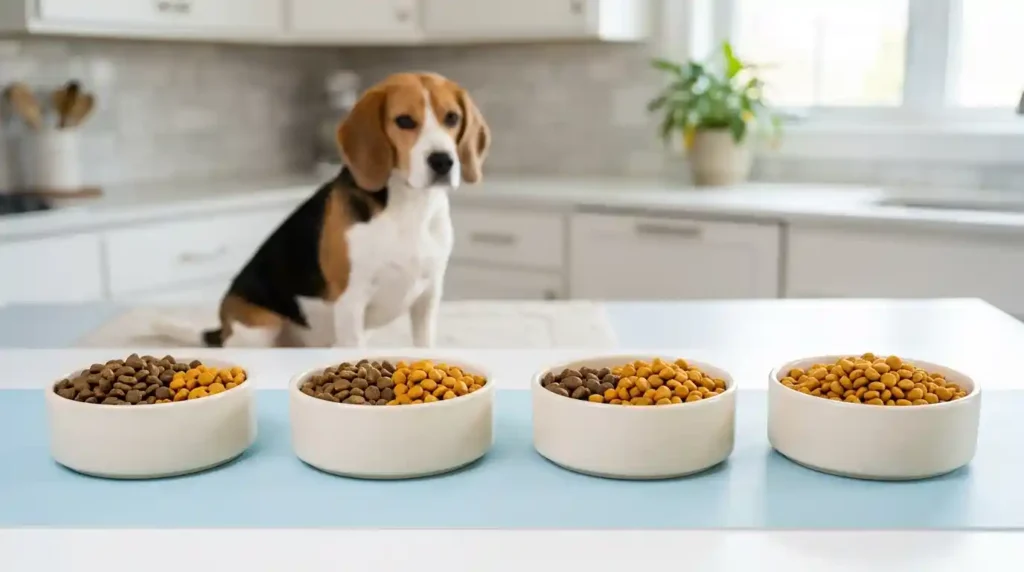 what should beagles eat
