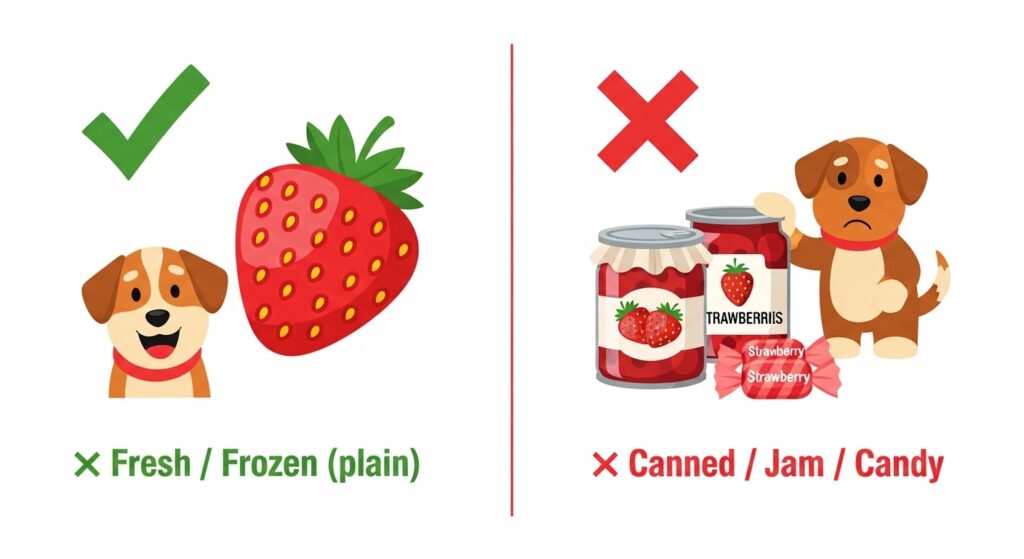 Can Dogs Eat Frozen, Dried, or Canned Strawberries