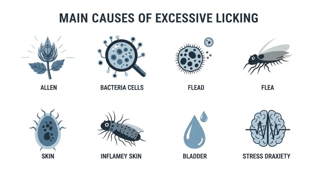 Causes of Excessive Licking