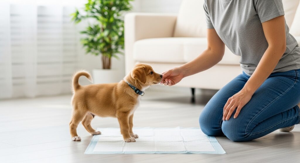 Potty Training a Puppy with Puppy Pads The Complete Guide