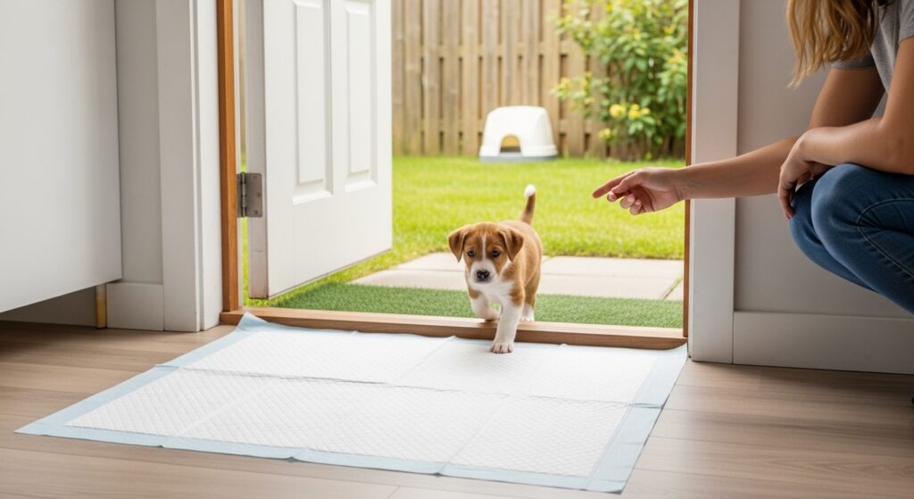 Transitioning from Puppy Pads to Outside
