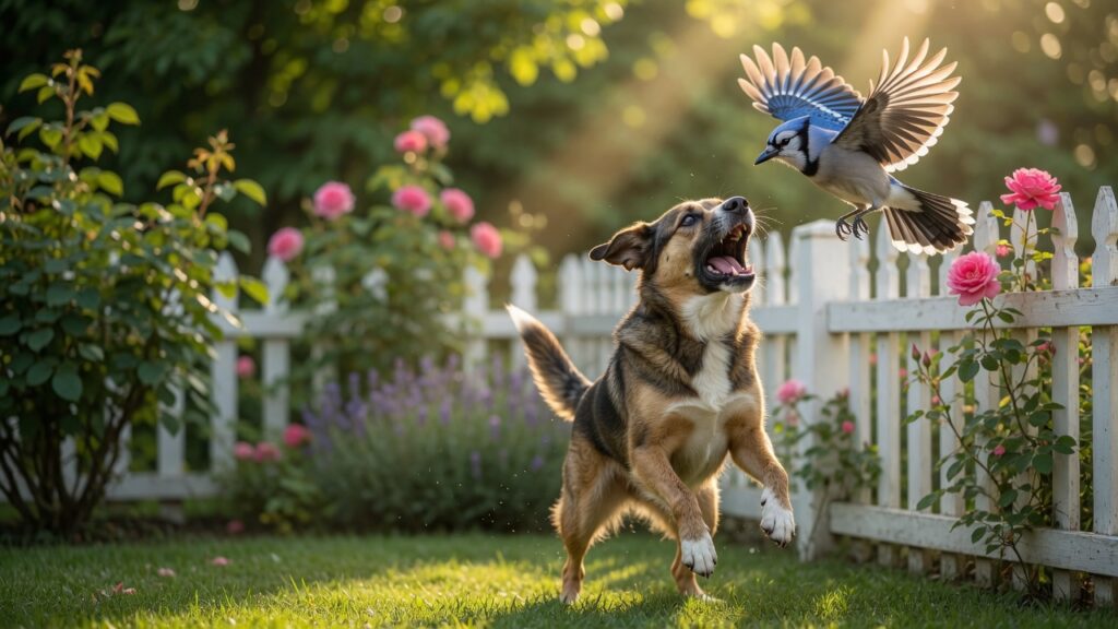Dog Barking at Birds in the Yard Is It Instinct