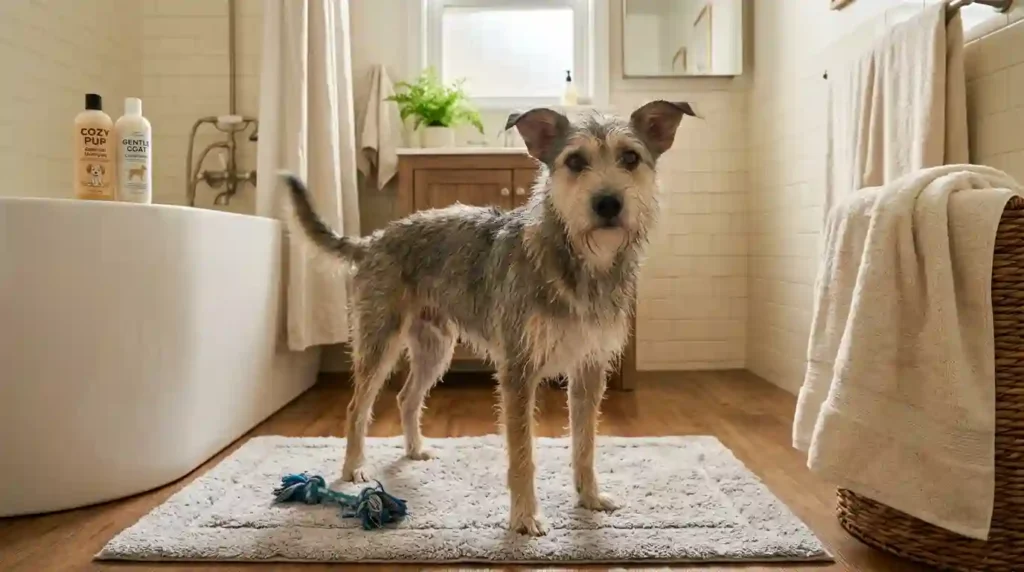 Dog Barking After a Bath