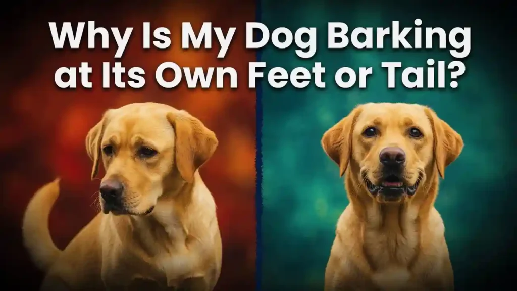 Dog Barking at Its Own Feet or Tail