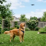 Dog Barking at Drones or Flying Objects Overhead