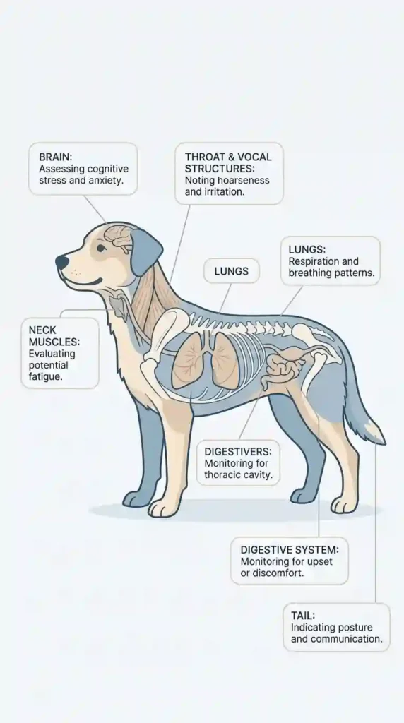 Veterinary infographic dog anatomy