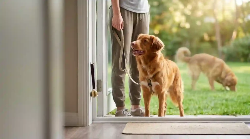 dog barks before pooping