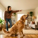 why does my dog bark when I point at something