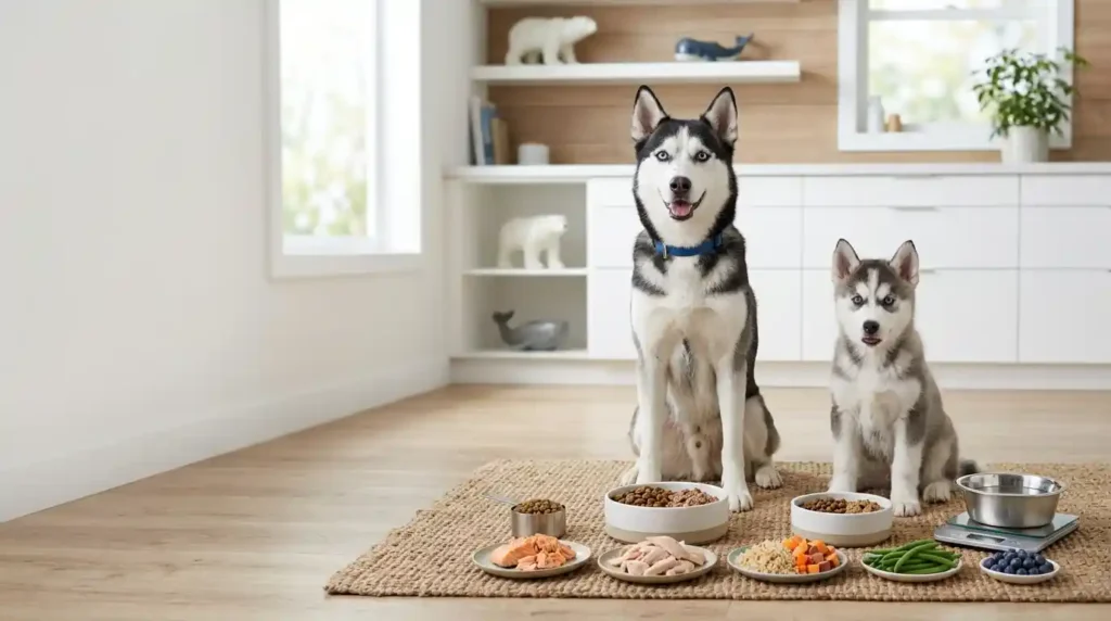 what do huskies eat